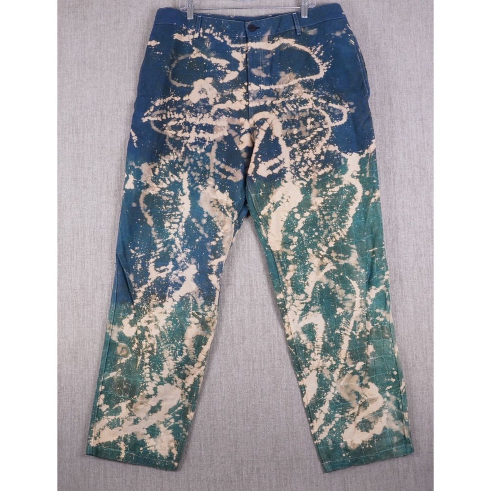 Sneakersnstuff SNS Jeans Alligator Print x ATOM 38x32 Mens Blue